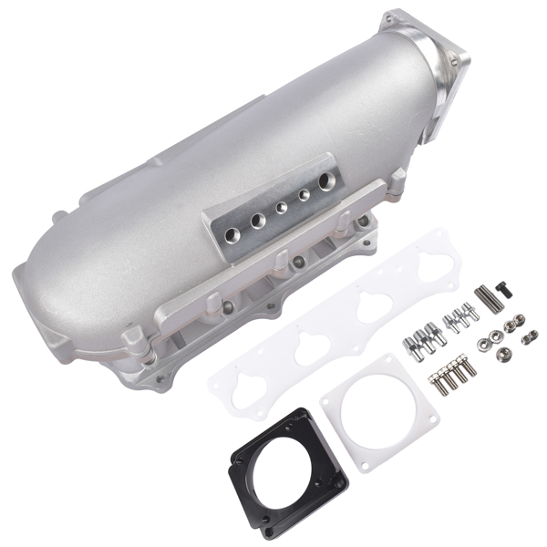 进气歧管 Silver Ultra Race Intake Manifold Kit Replacement for Honda Civic Si 2002-2005, Acura RSX 2002-2006, TSX 2004-2006 K20 K20A2-3