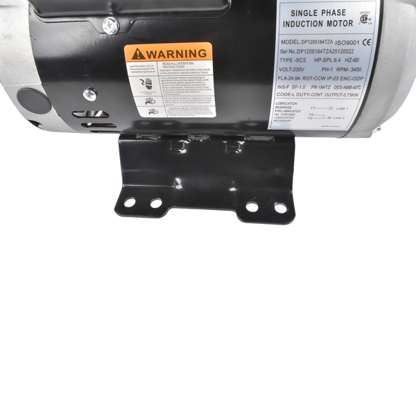 空气压缩机电机 6.4HP 3450RPM Single Phase 230V 56 Frame Electric Air Compressor Motor 7/8"-10