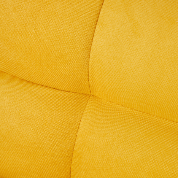 75英寸喇叭扶手可转换双人沙发床-黄色-8