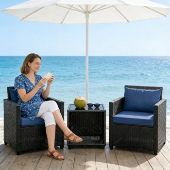 户外花园沙发套装 /藤编沙发