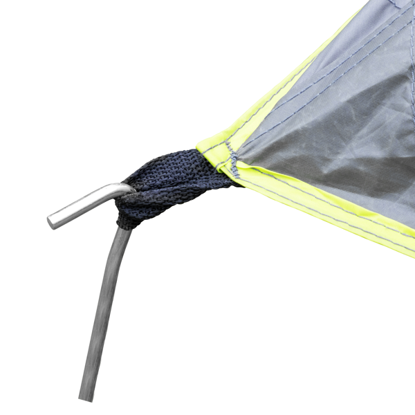 10人 深灰色 三室 露营帐篷 涤纶布 玻璃纤维杆 522*260*210cm 家庭帐篷 N001 -17