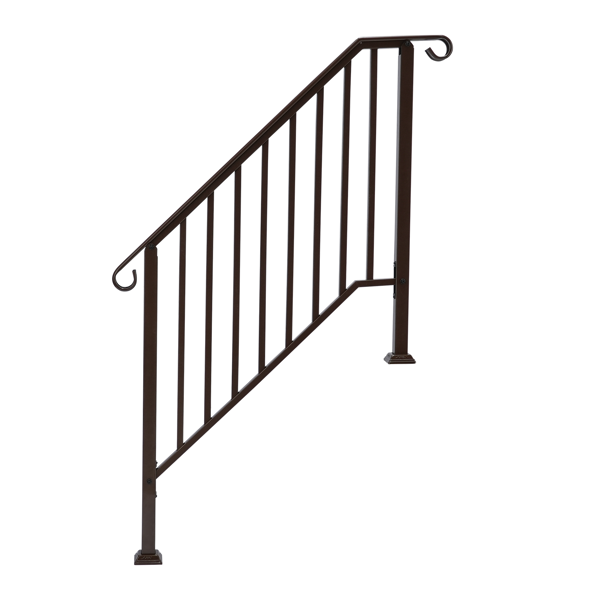 古铜色 3阶 庭院楼梯扶手-1
