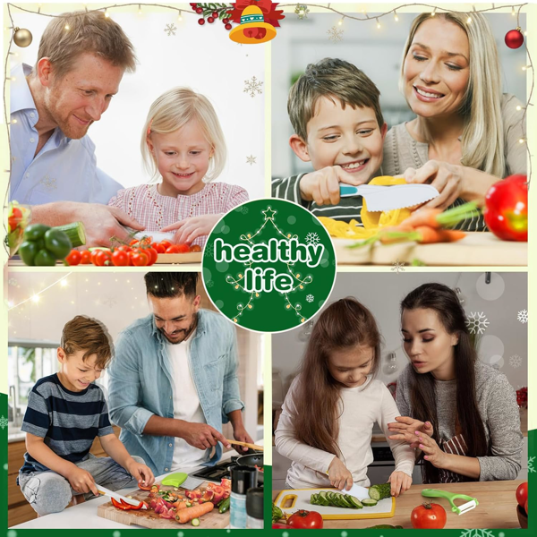 28件套刀具套装——儿童真厨刀、蒙特梭利儿童厨房刀具套装（含砧板皱剪）、儿童安全刀具、厨房工具-7