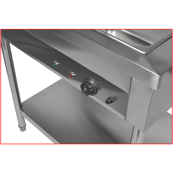 A3-4盘商用保温柜 4-Pan Commercial Food Warmer, Professional Buffet Catering Food Warmer, Electric Steam Table, Stainless Steel-12