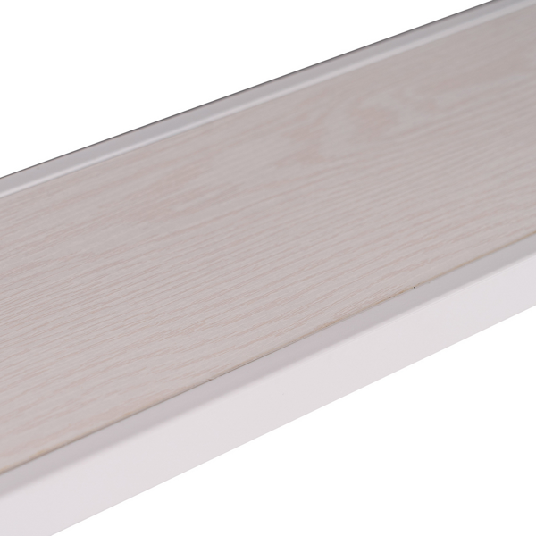 2层X型侧面 玄关桌 白色木纹 白色框架 门庭置物 三胺板 铁框架 110*23*73cm-12