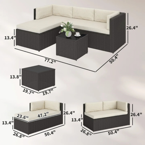 后院庭院家具套装-3