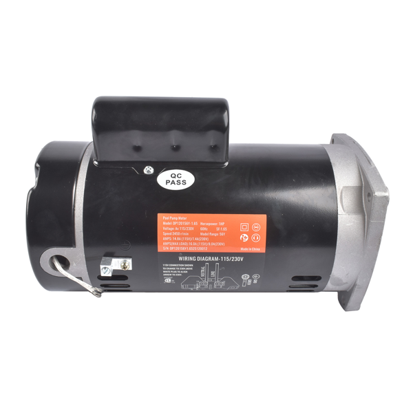 泳池水泵电机 B2848 Swimming Pool Pump Motor 1HP 3450RPM Single Speed 56Y Frame Replacement for Pentair WhisperFlo WFE-4-1