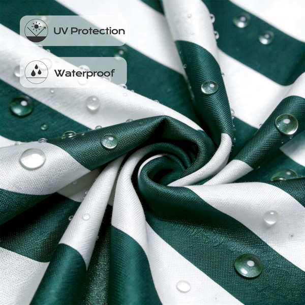 4' 绿白条 伸缩遮阳篷 涤纶布 铁支架 可调节-7