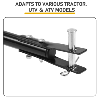 98*76*77CM 黑色 110lb 橡胶充气轮 牵引挂车款 施肥车 调节10档位 花园推车 送防尘罩 过滤网