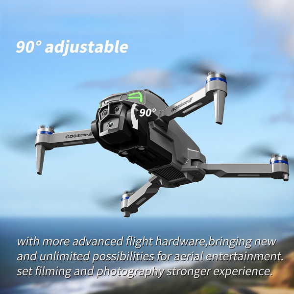 GD83 Drone Is Equipped with Dual Cameras, Powerful Brushless Motor,Light Flow Positioning, , Foldable Aerial Photography Drone-4