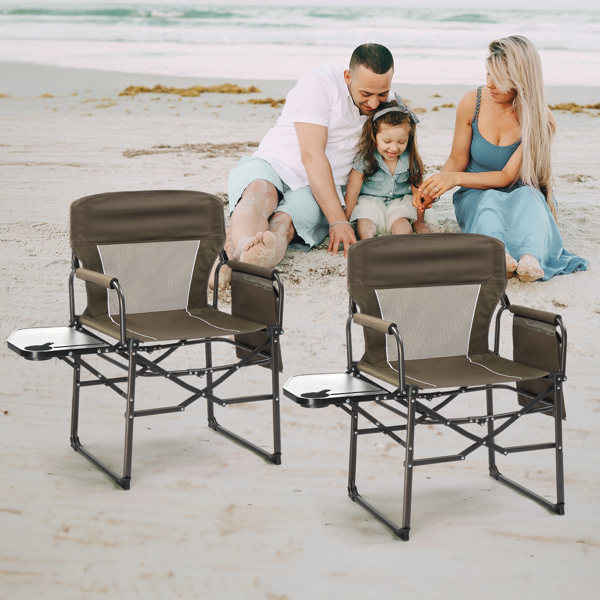 座高19"*宽23"*深16"  棕色  野营椅 牛津布 120kg-11