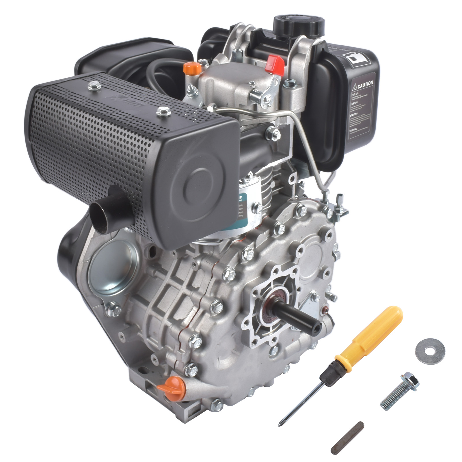5HP 4-Stroke Single-Cylinder Diesel Engine, 247cc, 3600W view 5