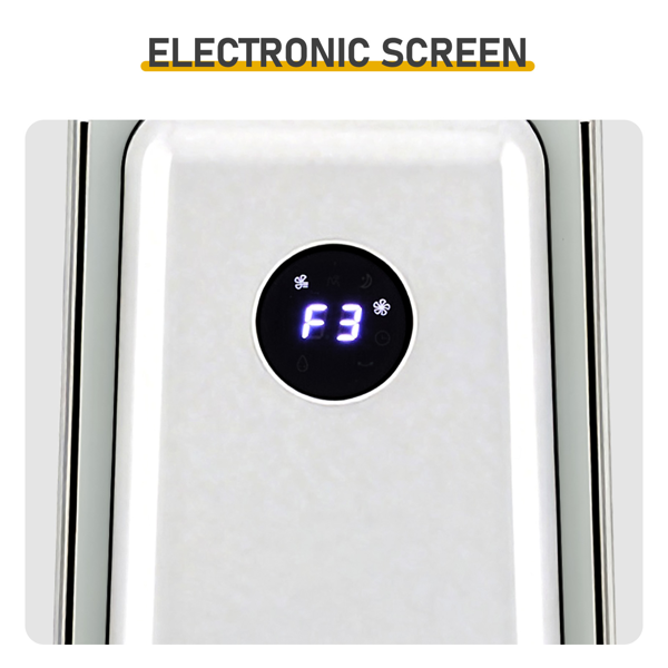 美规 HTY2204 无叶扇 110V 36W 35inch 无叶风扇 带LED电子屏 带黑边遥控器  塑料 铝电机 白色 3档风速 12H定时 3种模式 左右摆风 净化空气  梯形-11