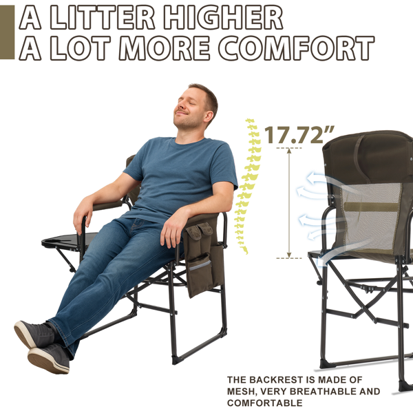 座高19"*宽23"*深16"  棕色  野营椅 牛津布 120kg-6