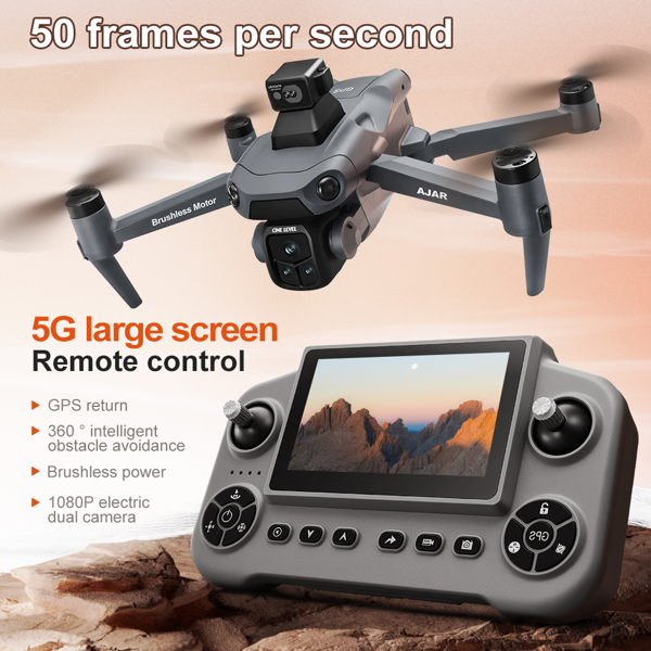 V918MAX Drone, 20-30 Minute Flight, Dual HD 50fps Cameras, 5MP Stabilized Images, Auto Low Power Return, Large Screen Remote-6