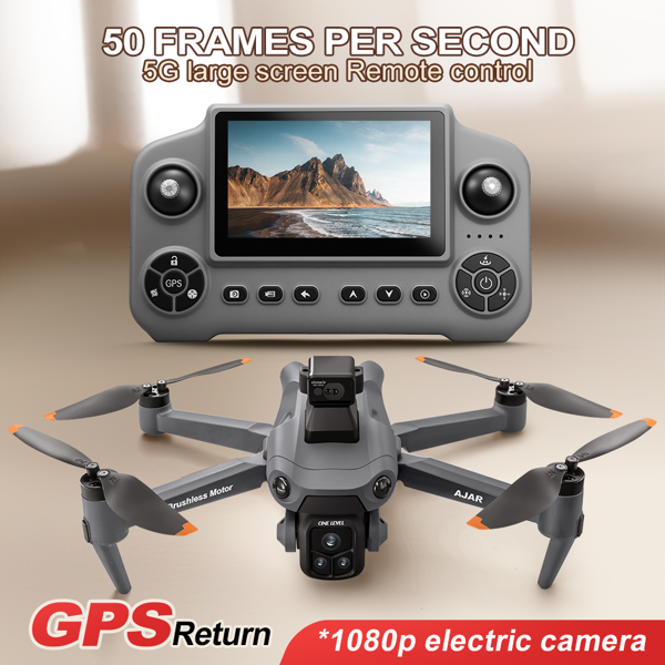 V918MAX Drone, 20-30 Minute Flight, Dual HD 50fps Cameras, 5MP Stabilized Images, Auto Low Power Return, Large Screen Remote-1