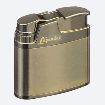 LEGENDEX®攀登者* 银色防风打火机复古风格用于雪茄香烟厨房户外可重复充气可调节火焰高度便携式