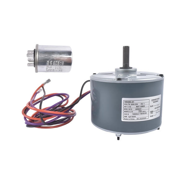 风扇电机 Interlink 100483-41 Condenser Fan Motor 1/10 HP 208-230 Volts 1 Phase 1075 RPM 60HZ-1