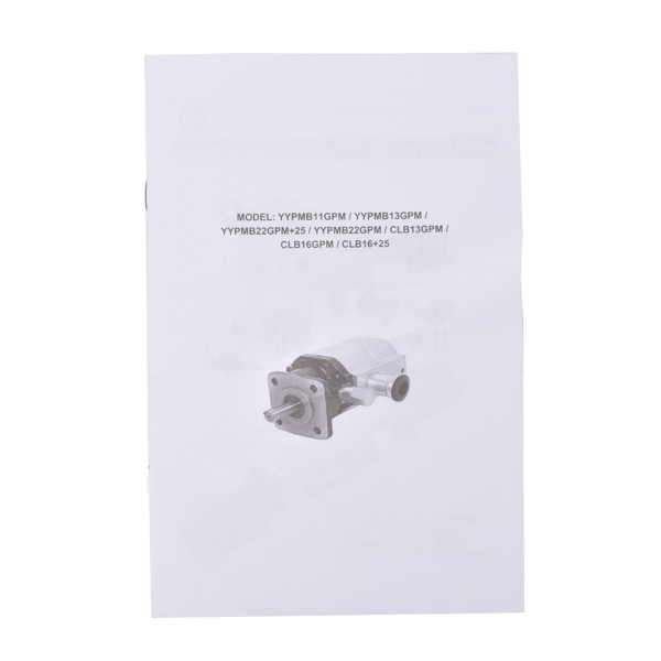 劈木泵 Aluminum Hydraulic Log Splitter Pump 22GPM 2-Stage Gear Pump, HI/LO Gear Pump, Wood Splitter Pump 3000 PSI 3600RPM-12