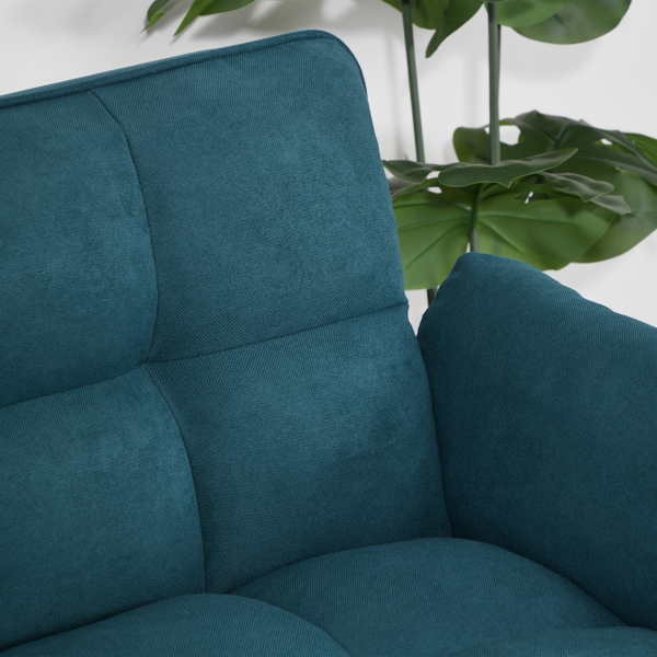 75英寸喇叭扶手可转换双人沙发床-绿色-15