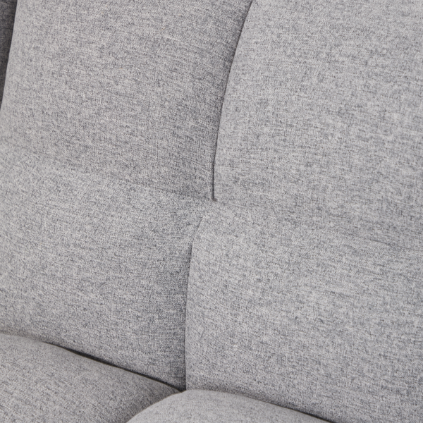 75英寸喇叭扶手可转换双人沙发床-浅灰色-8