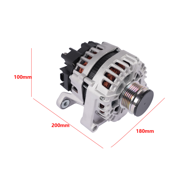 发电机 130A 12V Alternator with 5-Groove Pulley Fits for 2012-2015 Chevrolet Cruze 2016 Chevrolet Cruze Limited Sedan 1.4L L4-6