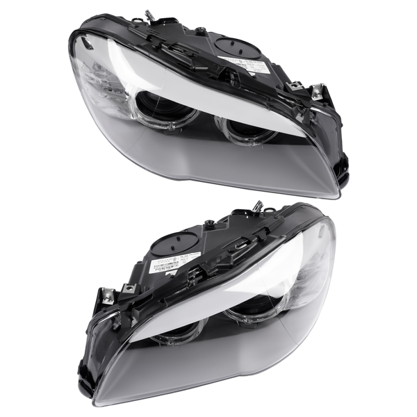 大灯半总成 2PCS Left+Right Side Xenon Headlights Replacement for 2011 2012 2013 BMW 5er F18 F10 550i 535i 528i 63117271911 63117271912-5