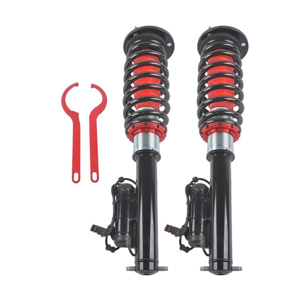 改装减震器 Set of Front Air to Coil Spring Struts w/ Electric Fit for Mercedes-Benz S-Class W221 2007-2013 RWD-9