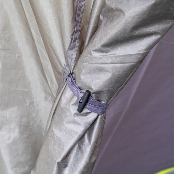 10人 深灰色 三室 露营帐篷 涤纶布 玻璃纤维杆 522*260*210cm 家庭帐篷 N001 -20