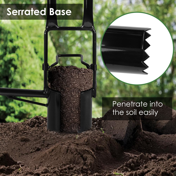（自提可发加拿大，temu&tk下自提单）多功能球根种植工具，长柄5合1园艺挖土除草铲，适用于家庭花园草坪，长柄球根种植铲操作简便，多功能园艺工具，适用于种植、除草和挖土-12
