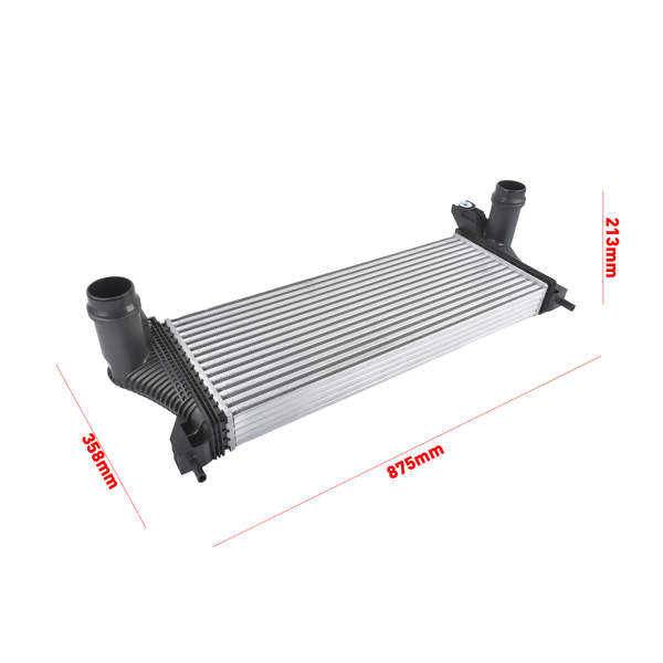 中冷器 Intercooler Aluminum Replacement for Ford Ranger 2019-2023 L4 2.3L Turbocharged KB3Z6K775A-7