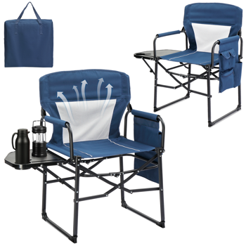 座高19\\"*宽23\\"*深16\\"  蓝灰色  野营椅 牛津布 120kg