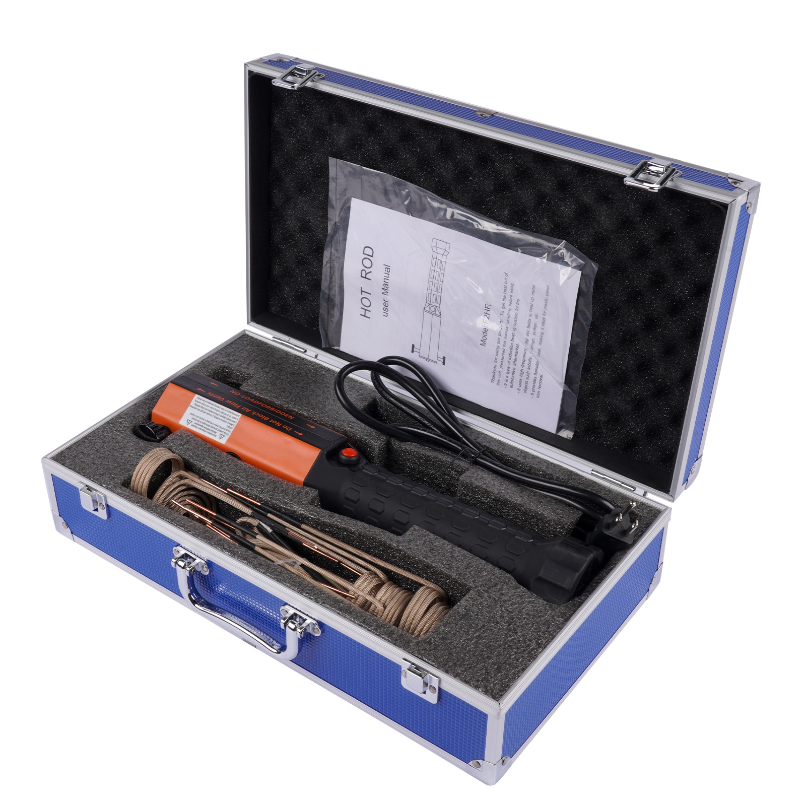 1200W 110V Magnetic Induction Heater Kit w/10 Coils for Rusty Screw Bolts Nuts Removing with Case view 4