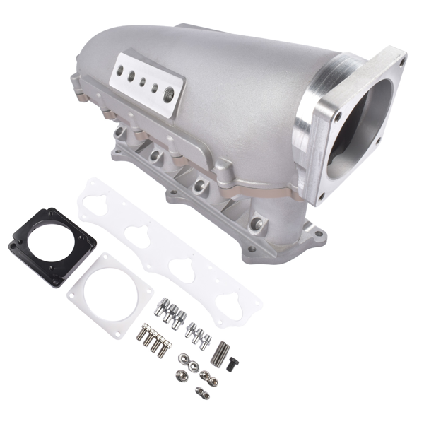 进气歧管 Silver Ultra Race Intake Manifold Kit Replacement for Honda Civic Si 2002-2005, Acura RSX 2002-2006, TSX 2004-2006 K20 K20A2-1