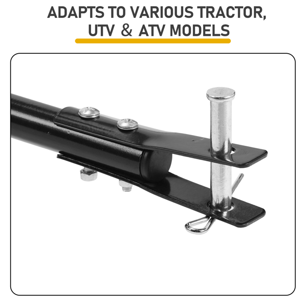 98*76*77CM 黑色 110lb 橡胶充气轮 牵引挂车款 施肥车 调节10档位 花园推车 送防尘罩 过滤网-2