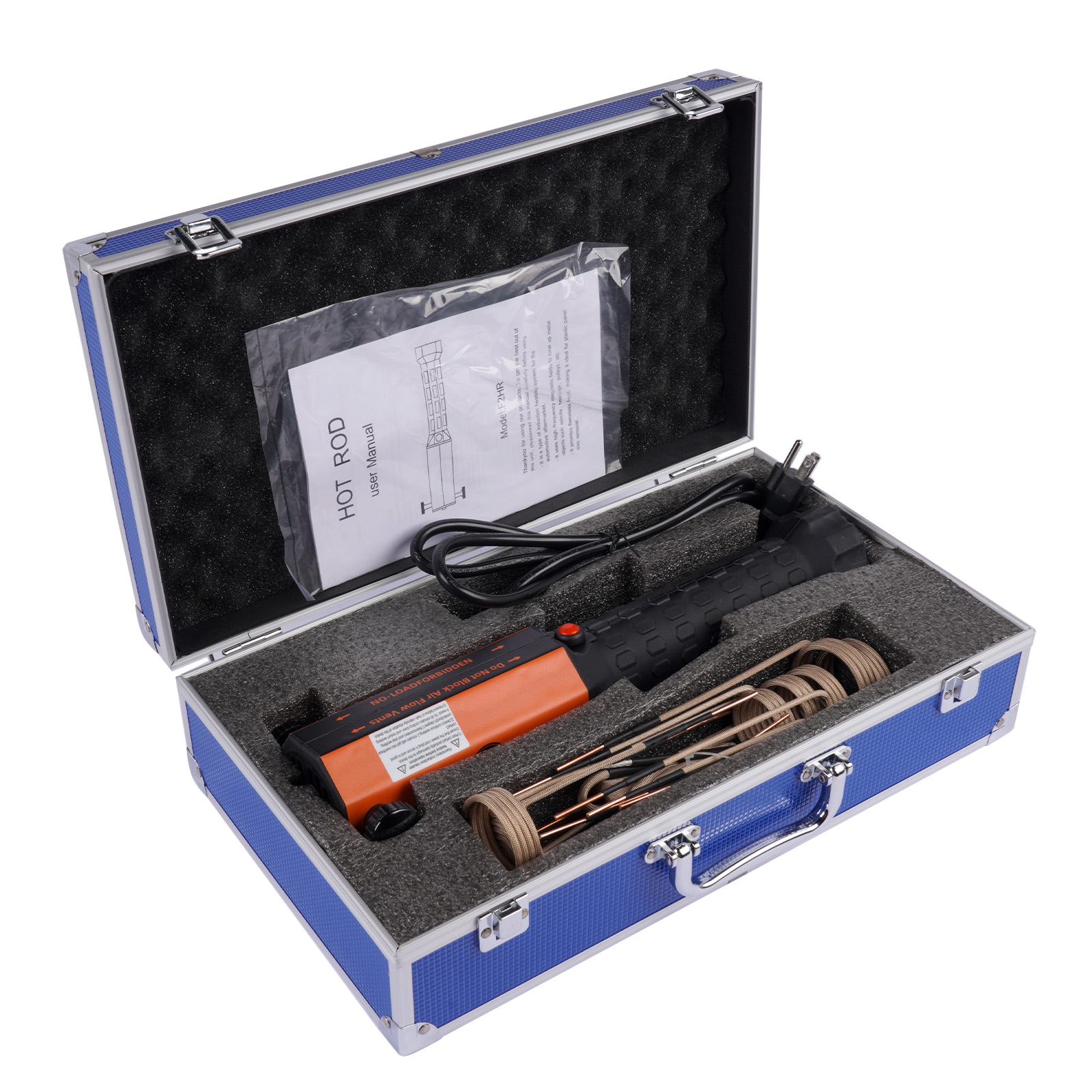 1200W 110V Magnetic Induction Heater Kit w/10 Coils for Rusty Screw Bolts Nuts Removing with Case view 5