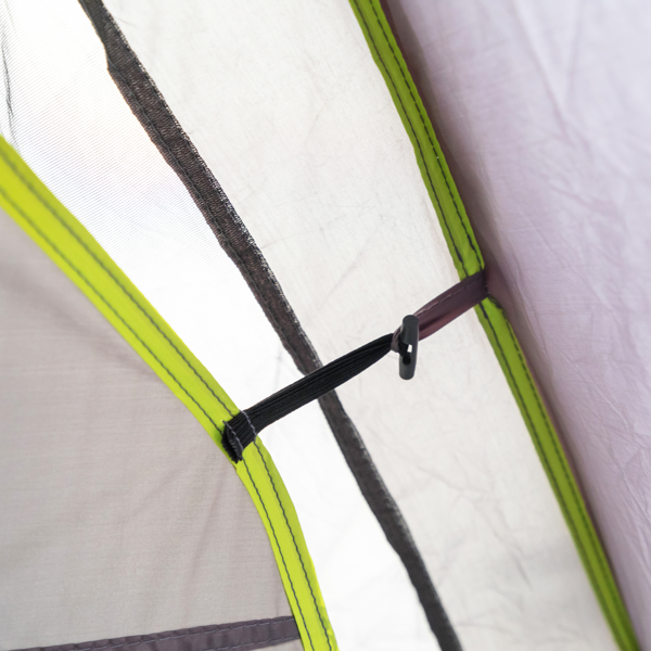 10人 深灰色 三室 露营帐篷 涤纶布 玻璃纤维杆 522*260*210cm 家庭帐篷 N001 -22