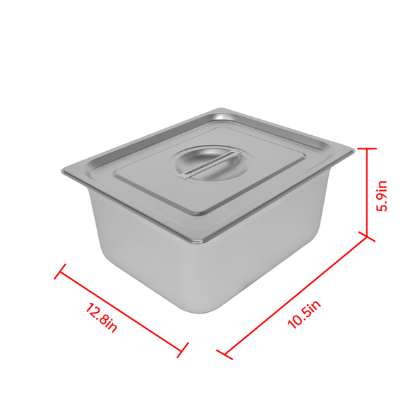 A3-6盘商用保温柜带挡板 6-Pan Commercial Food Warmer with Dividers, Professional Buffet Catering Food Warmer, Electric Steam Table, Stainless Steel-13