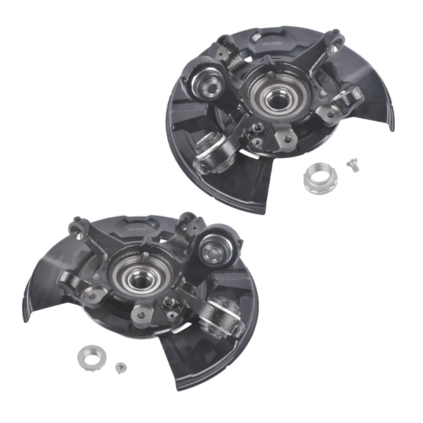 转向节总成 2PCS Rear Left & Right Steering Knuckle & Hub Bearing Assembly Replacement for BMW E90 E91 E92 E93 325xi 330i 328i 335i 335xi 686-270 686-271-2