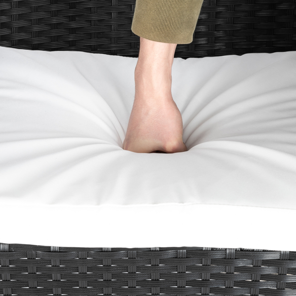 2pcs单人沙发和1pc双人沙发和1pc茶几 扶手满编 黑色四线藤 座垫真空包装 编藤四件套-38