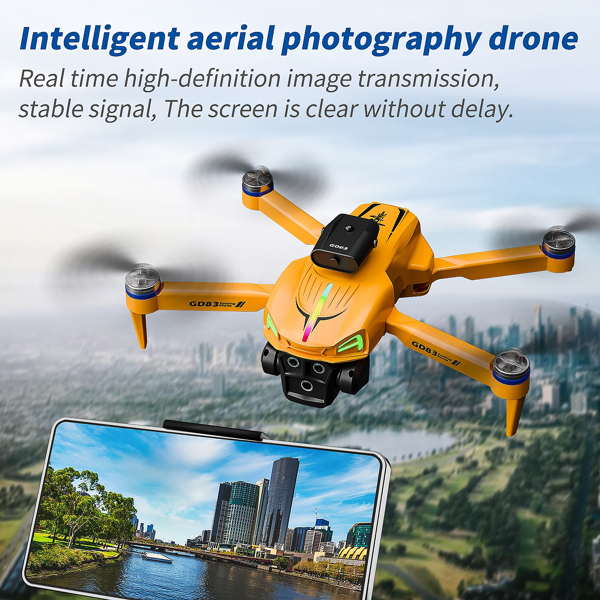 GD83 Drone Is Equipped with Dual Cameras, Powerful Brushless Motor,Light Flow Positioning, , Foldable Aerial Photography Drone-9