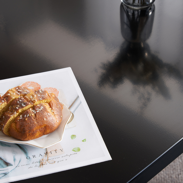 4pcs 高靠背横线缝纫装饰 PU革 餐椅 圆管 黑色 N201（替换编码：13028198-18410366）-25