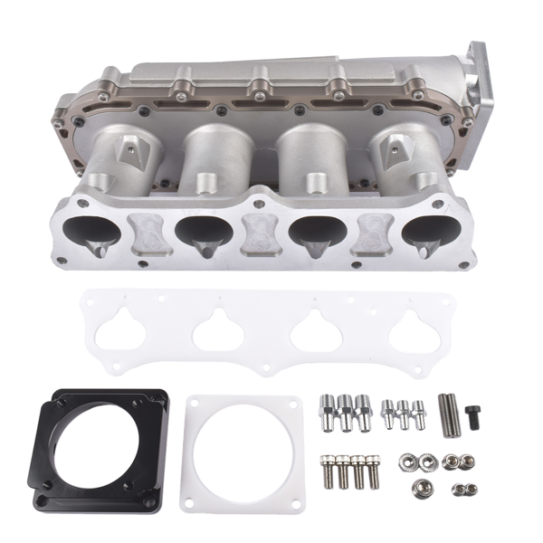 进气歧管 Silver Ultra Race Intake Manifold Kit Replacement for Honda Civic Si 2002-2005, Acura RSX 2002-2006, TSX 2004-2006 K20 K20A2-7