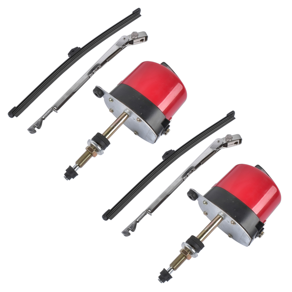 改装雨刮电机套件 Red Windshield Wiper Motor Kit Street Hot Rod Universal Boat Fit for Chevy Fit for Jeep-7