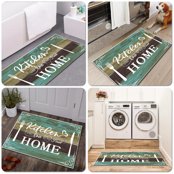 （仿羊绒水洗底）Home 地毯两件套-4