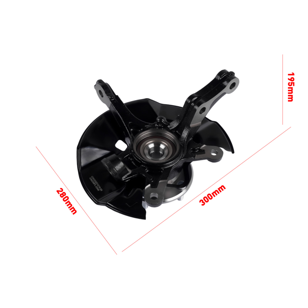 转向节总成 Steering Knuckle Assembly Kit Replacement for 13-15 Honda Civic Hybrid, Hybrid-L, HF 686357-8