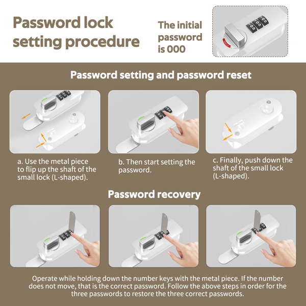 Temu 仅支持自提 34.6英寸高带锁金属储物柜，小型可上锁员工储物柜，带可调节层板及脚垫，钢制单门可上锁柜，适用于家庭、学校、办公室、健身房-5
