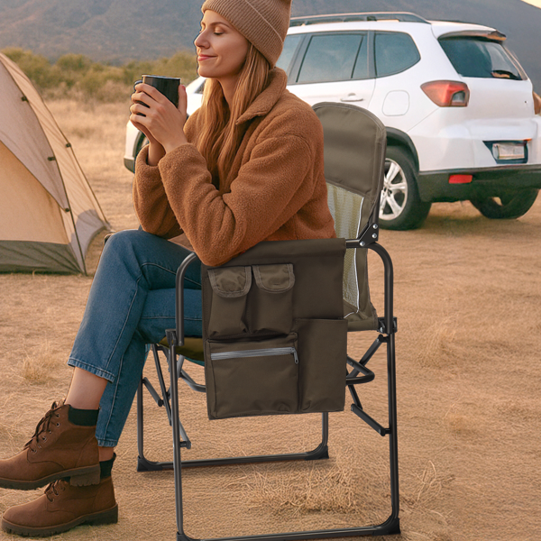 座高19"*宽23"*深16"  棕色  野营椅 牛津布 120kg-14