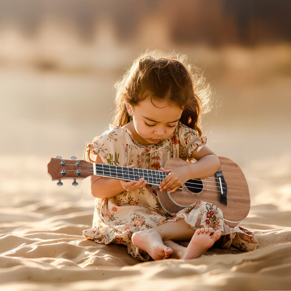 UK201 23in 桃花芯琴体 玫瑰木指板  尤克里里-5
