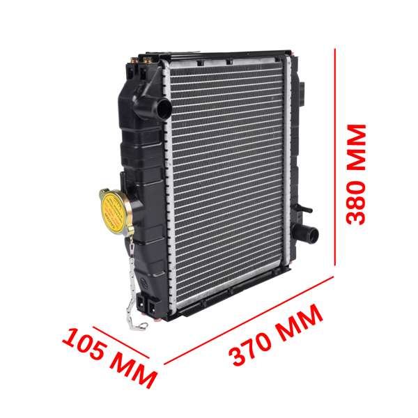 散热器 Radiator Replacement for Yanmar YM1500 Tractor 124160-44500 124166-44500-7